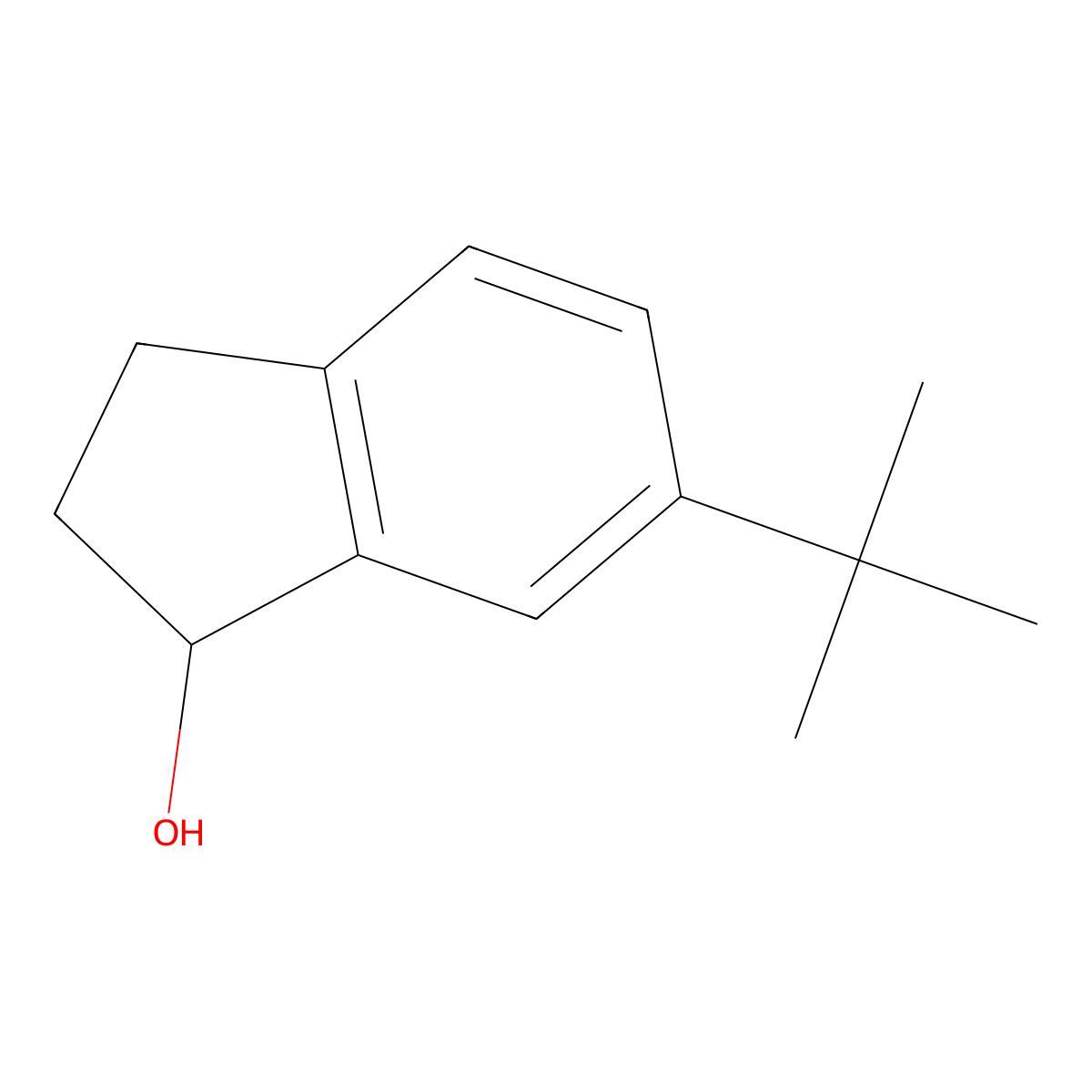 6-tert-butyl-2,3-dihydro-1H-inden-1-ol molecular structure, CAS 276890-09-6