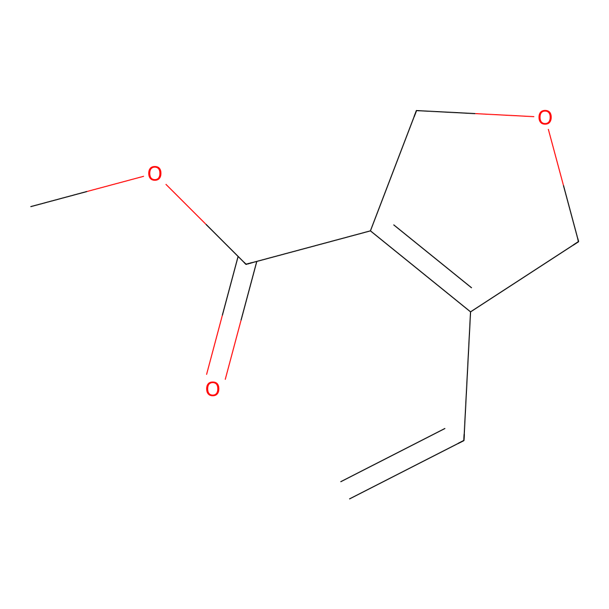 Methyl 4-ethenyl-2,5-dihydrofuran-3-carboxylate molecular structure, CAS 2768994-20-1