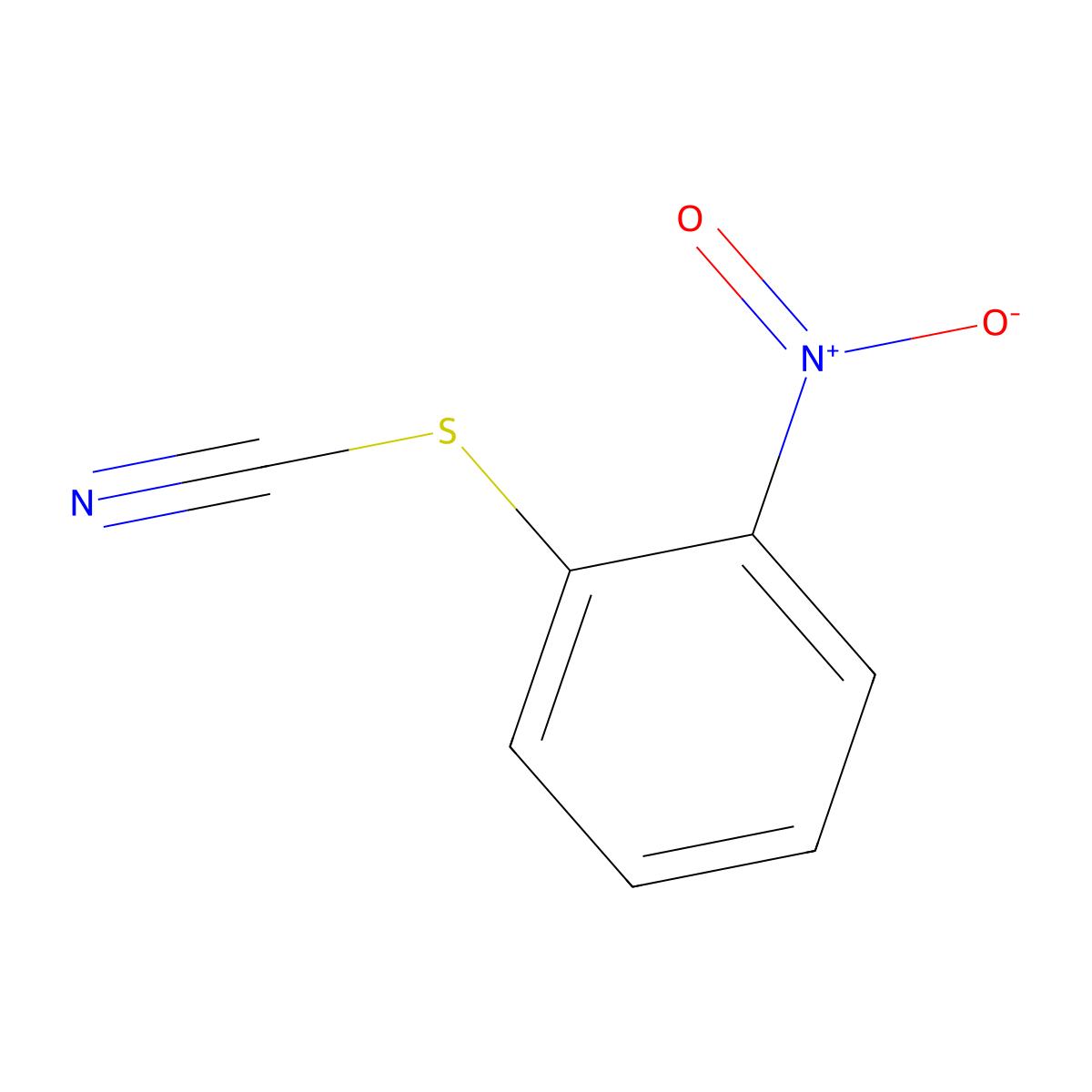 Thiocyanic acid, 2-nitrophenyl ester molecular structure, CAS 2769-30-4