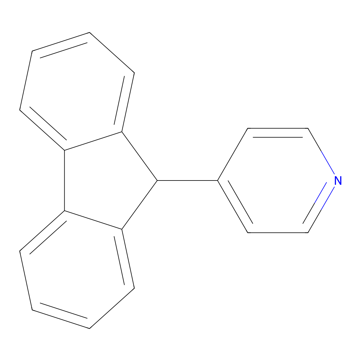 4-(9H-fluoren-9-yl)pyridine molecular structure, CAS 2769-87-1