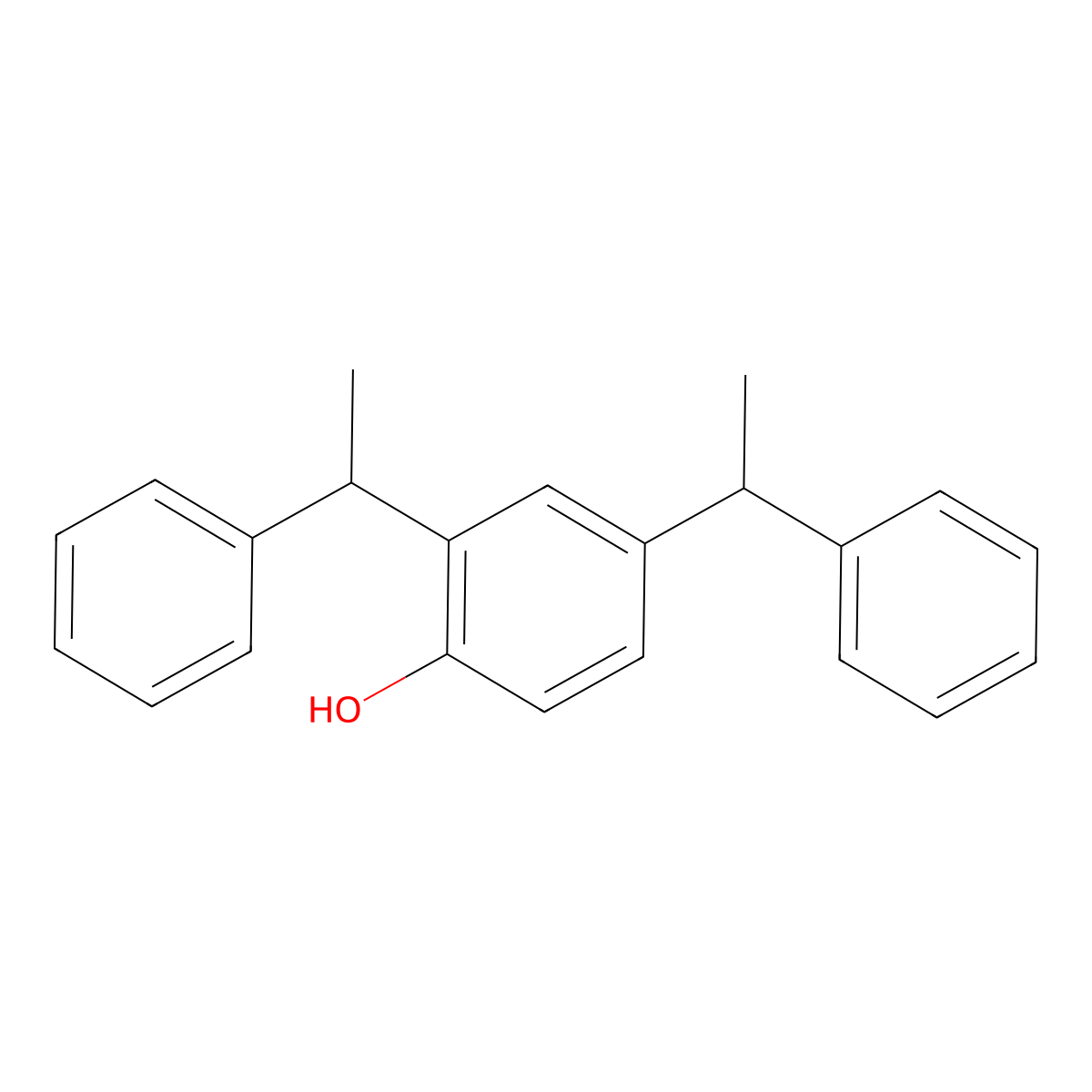 2,4-Bis(1-Phenylethyl)Phenol molecular structure, CAS 2769-94-0