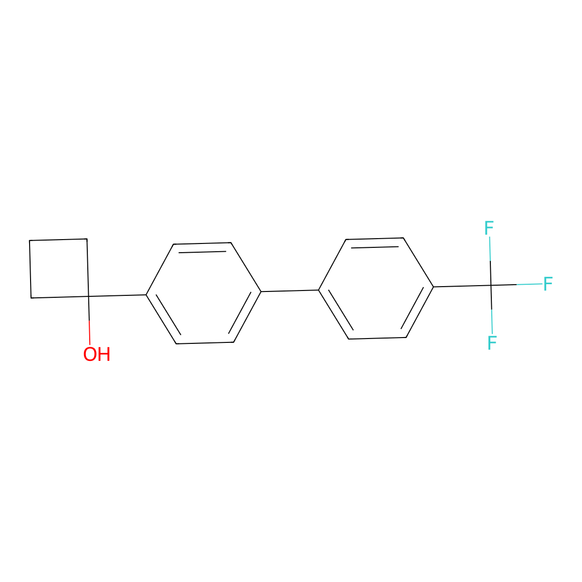 1-(4'-(Trifluoromethyl)-[1,1'-biphenyl]-4-yl)cyclobutanol molecular structure, CAS 2769014-31-3