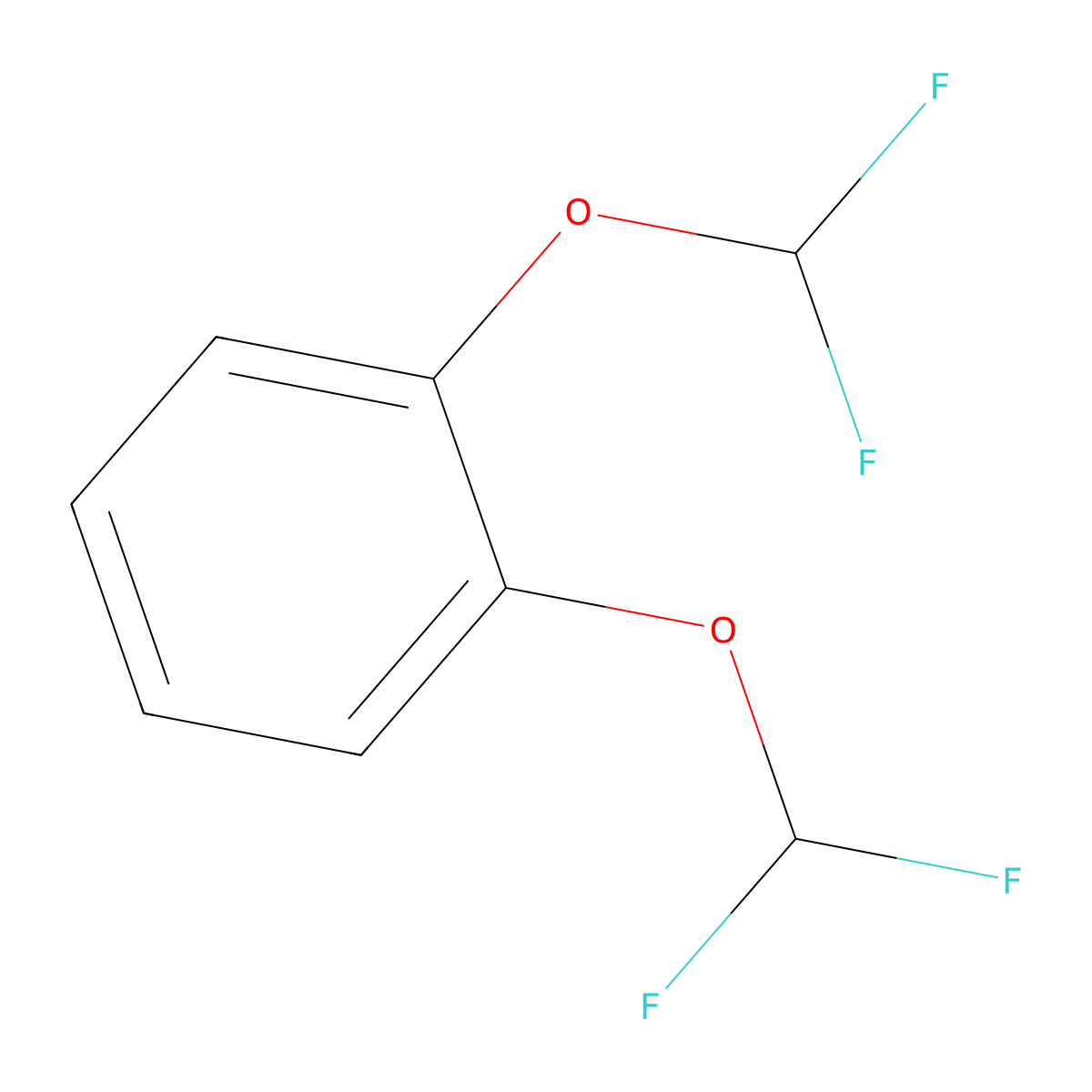 1,2-Bis(difluoromethoxy)benzene molecular structure, CAS 27691-14-1