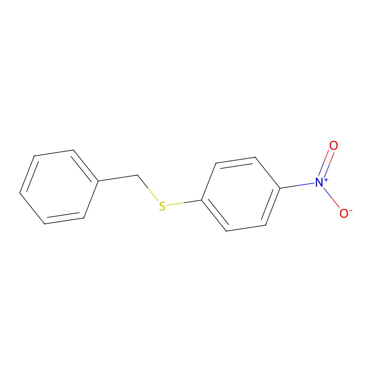 1-(Benzylsulfanyl)-4-nitrobenzene molecular structure, CAS 27691-43-6
