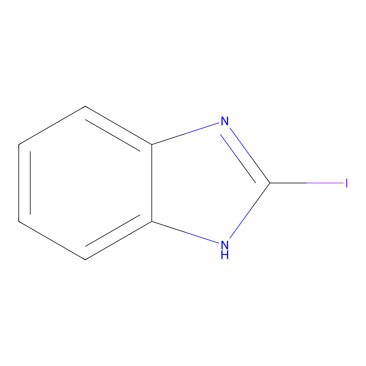 2-iodo-1H-benzimidazole molecular structure, CAS 27692-04-2