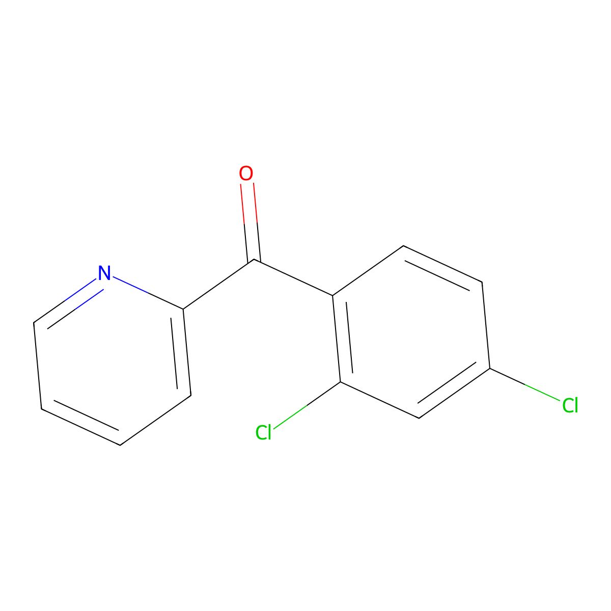 2-(2,4-Dichlorobenzoyl)pyridine molecular structure, CAS 27693-35-2