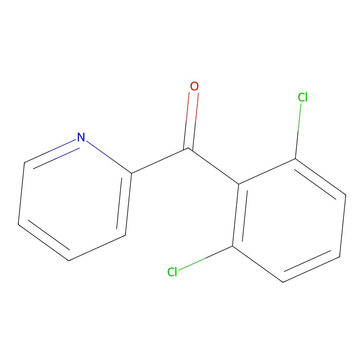 2-(2,6-Dichlorobenzoyl)pyridine molecular structure, CAS 27693-36-3