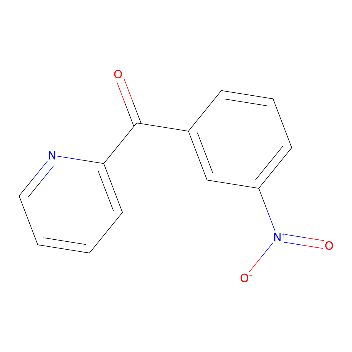 (3-Nitrophenyl)-2-pyridinylmethanone molecular structure, CAS 27693-37-4