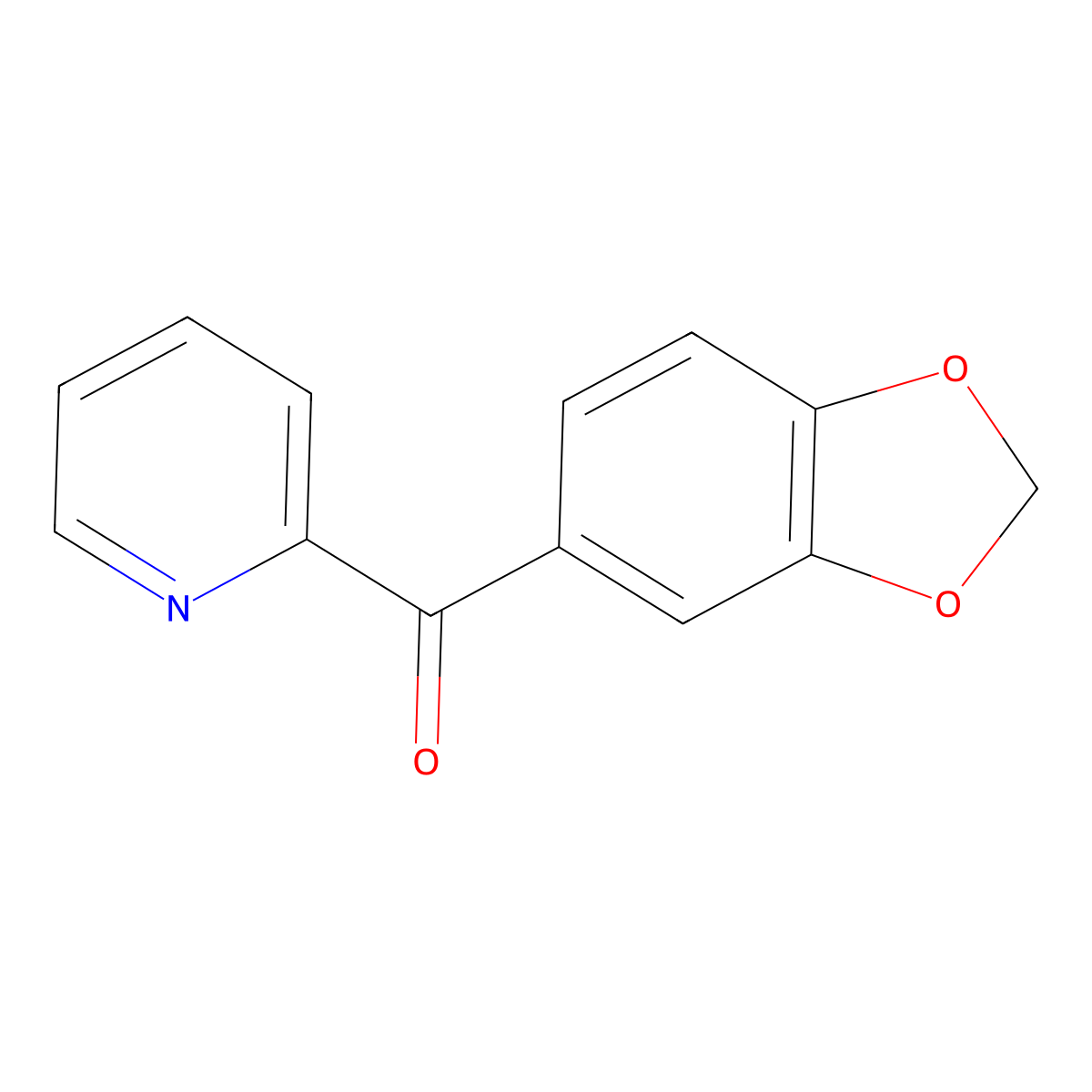 Benzo[d][1,3]dioxol-5-yl(pyridin-2-yl)methanone molecular structure, CAS 27693-43-2