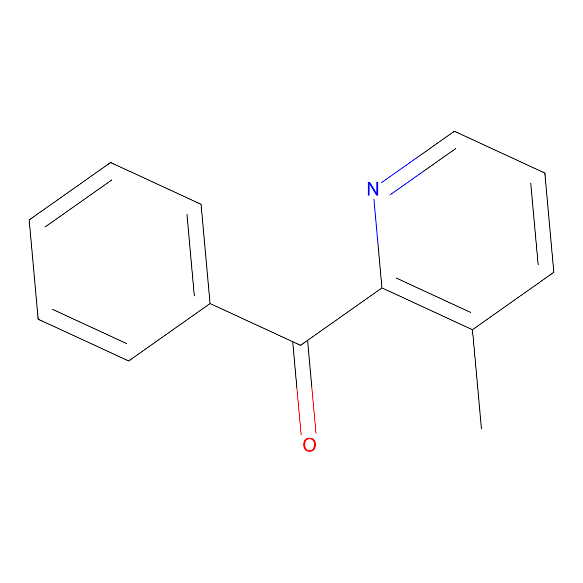 2-Benzoyl-3-methylpyridine molecular structure, CAS 27693-44-3