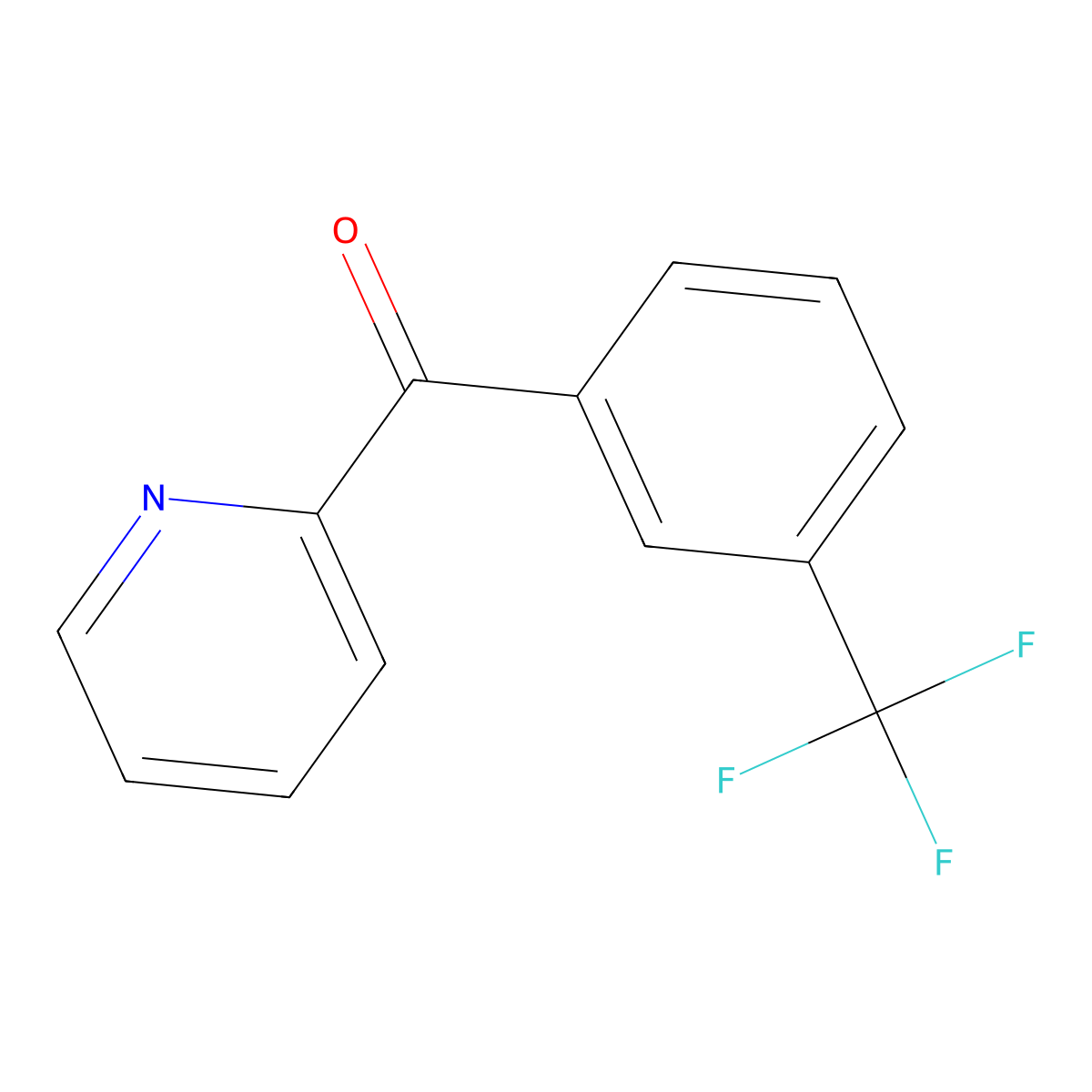 2-(3-Trifluoromethylbenzoyl)pyridine molecular structure, CAS 27693-47-6