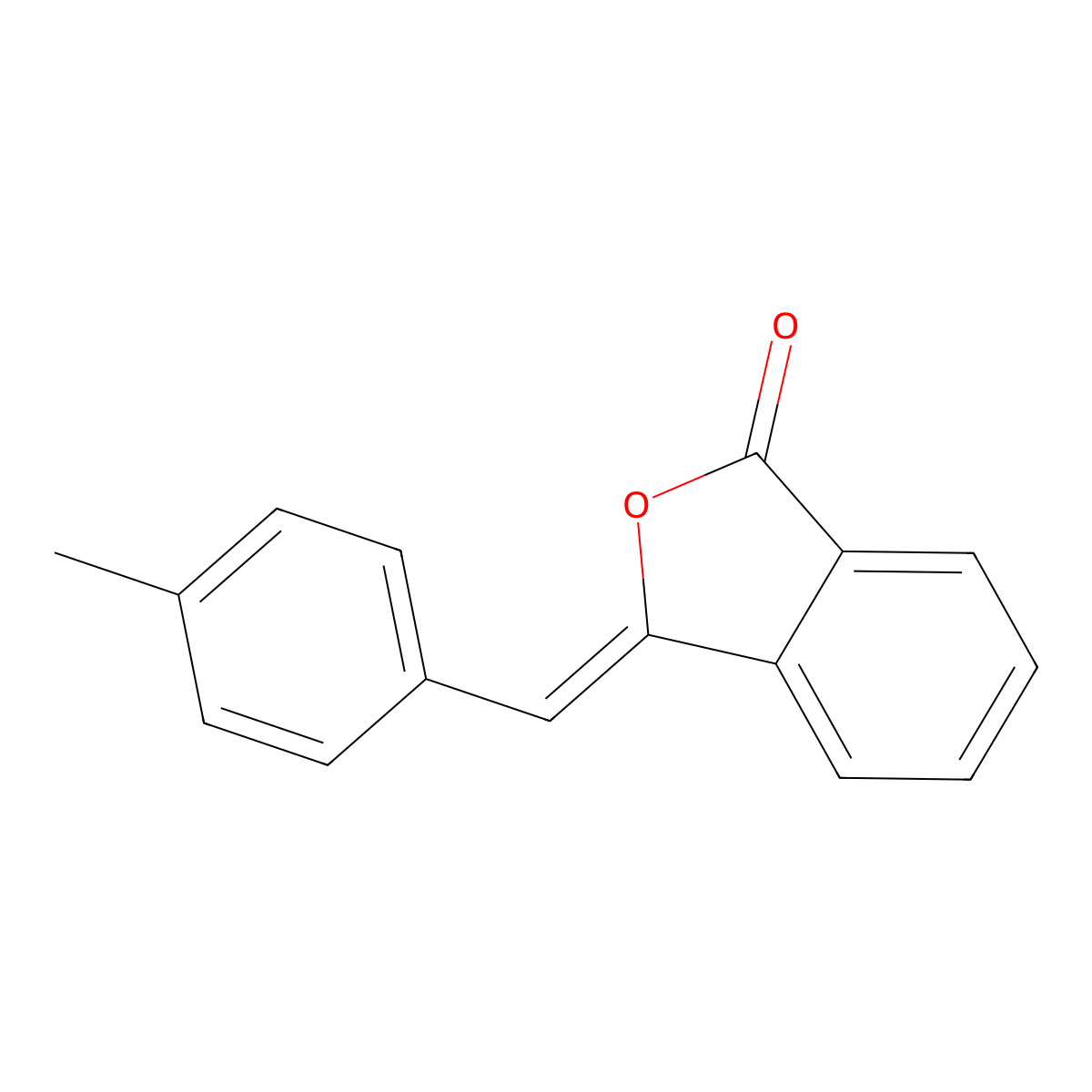1(3H)-Isobenzofuranone, 3-[(4-methylphenyl)methylene]- molecular structure, CAS 27695-13-2