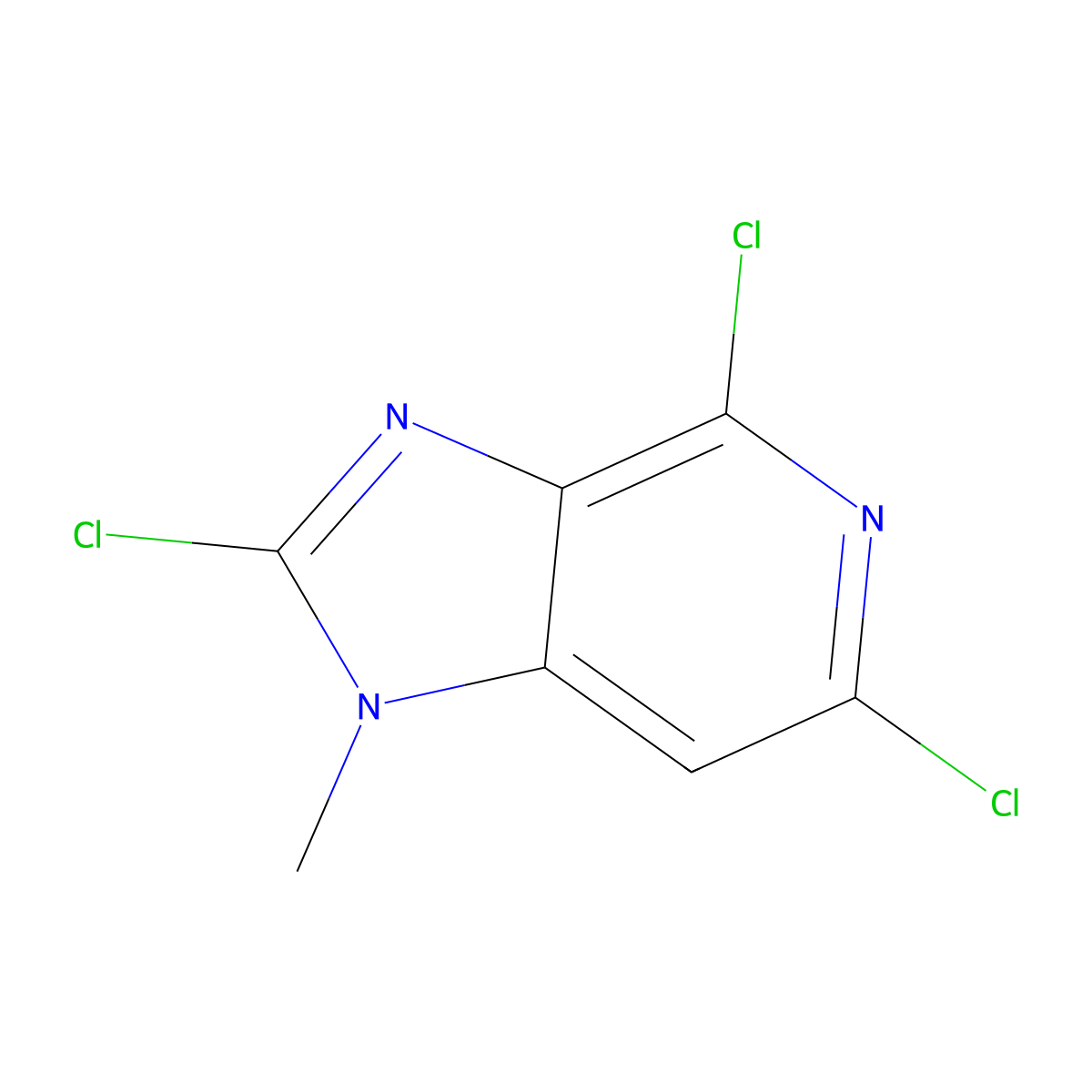 2,4,6-trichloro-1-methyl-1H-imidazo[4,5-c]pyridine molecular structure, CAS 2769718-26-3