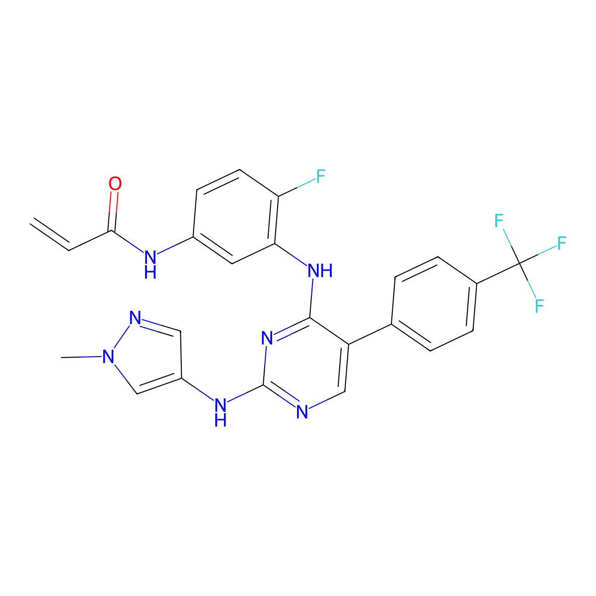 Pebezertinib molecular structure, CAS 2769954-39-2