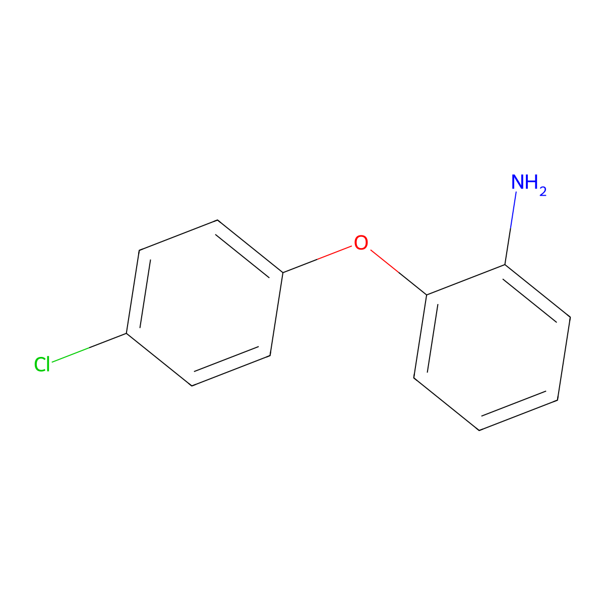 2-(4-Chlorophenoxy)aniline molecular structure, CAS 2770-11-8