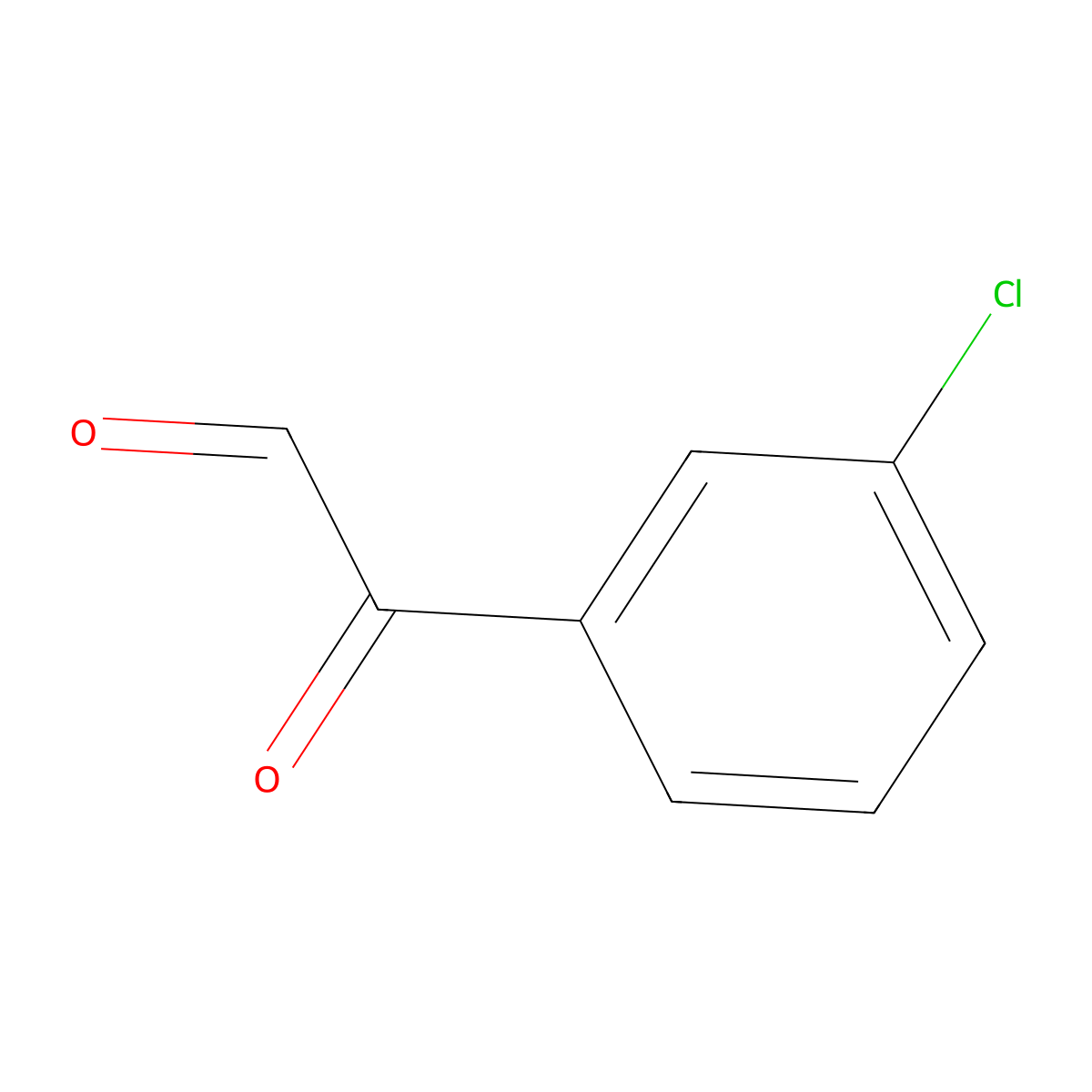 2-(3-Chlorophenyl)-2-oxoacetaldehyde molecular structure, CAS 27700-54-5