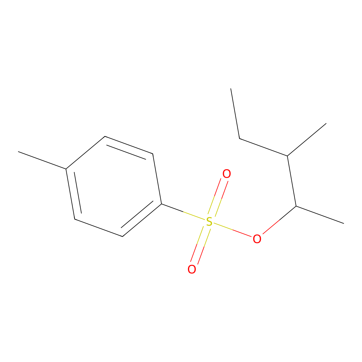 3-Methylpentan-2-yl 4-methylbenzene-1-sulfonate molecular structure, CAS 27701-20-8