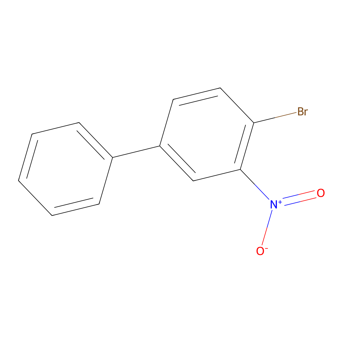 4-Bromo-3-nitrobiphenyl molecular structure, CAS 27701-66-2