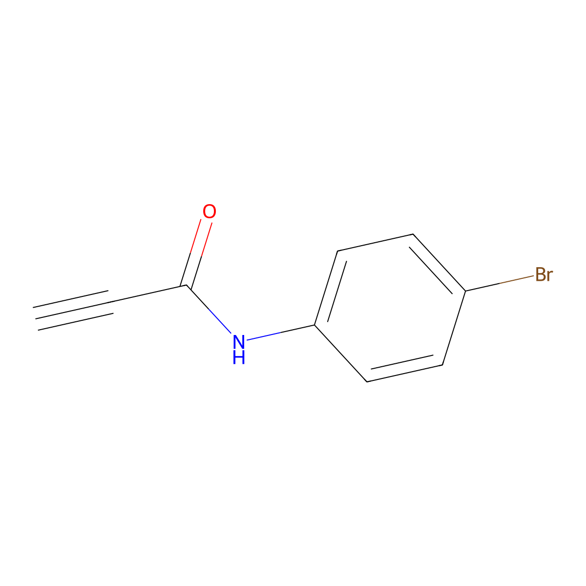 N-(4-bromophenyl)prop-2-ynamide molecular structure, CAS 27703-44-2