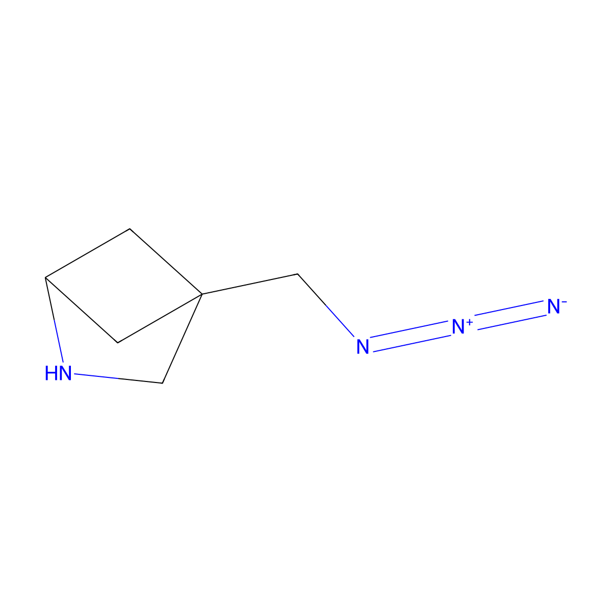 4-(Azidomethyl)-2-azabicyclo[2.1.1]hexane molecular structure, CAS 2770347-88-9