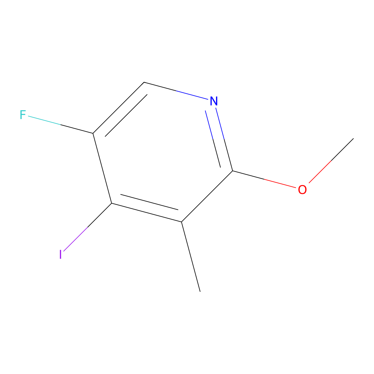 5-Fluoro-4-iodo-2-methoxy-3-methylpyridine molecular structure, CAS 2770348-87-1