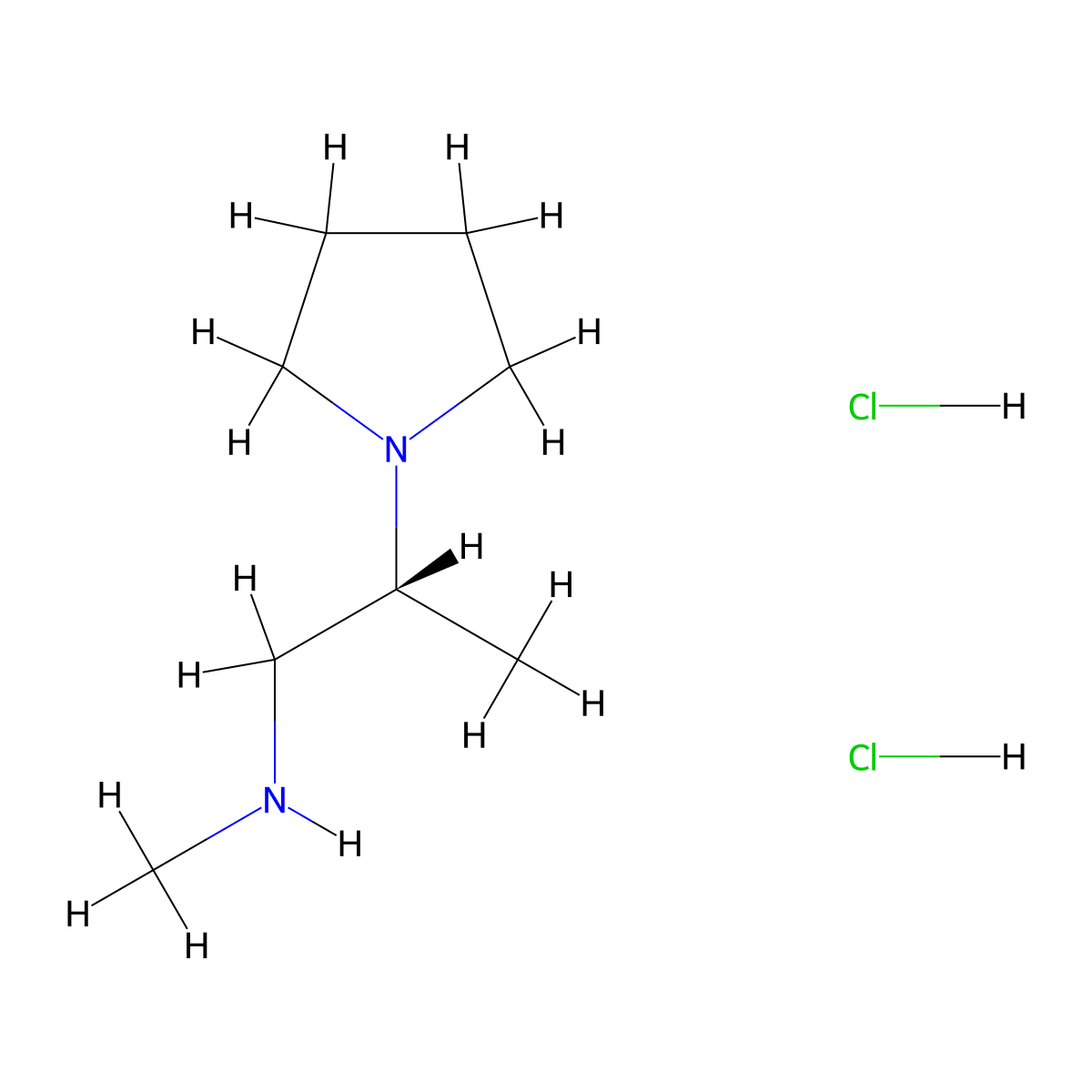methyl[(2R)-2-(pyrrolidin-1-yl)propyl]aminedihydrochloride molecular structure, CAS 2770353-45-0