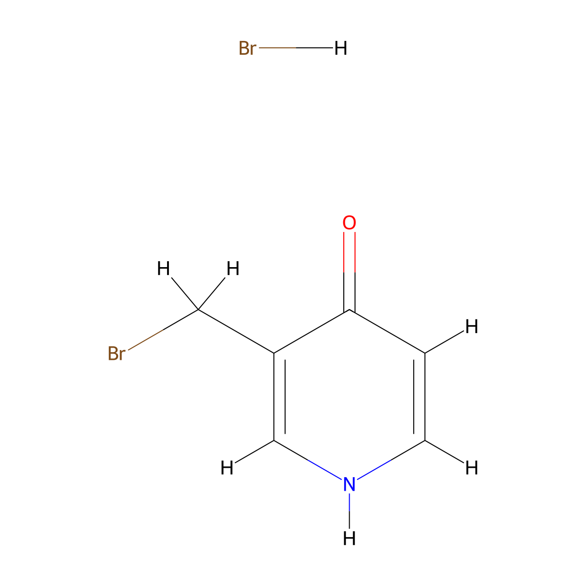 3-(Bromomethyl)pyridin-4-ol hydrobromide molecular structure, CAS 2770358-75-1