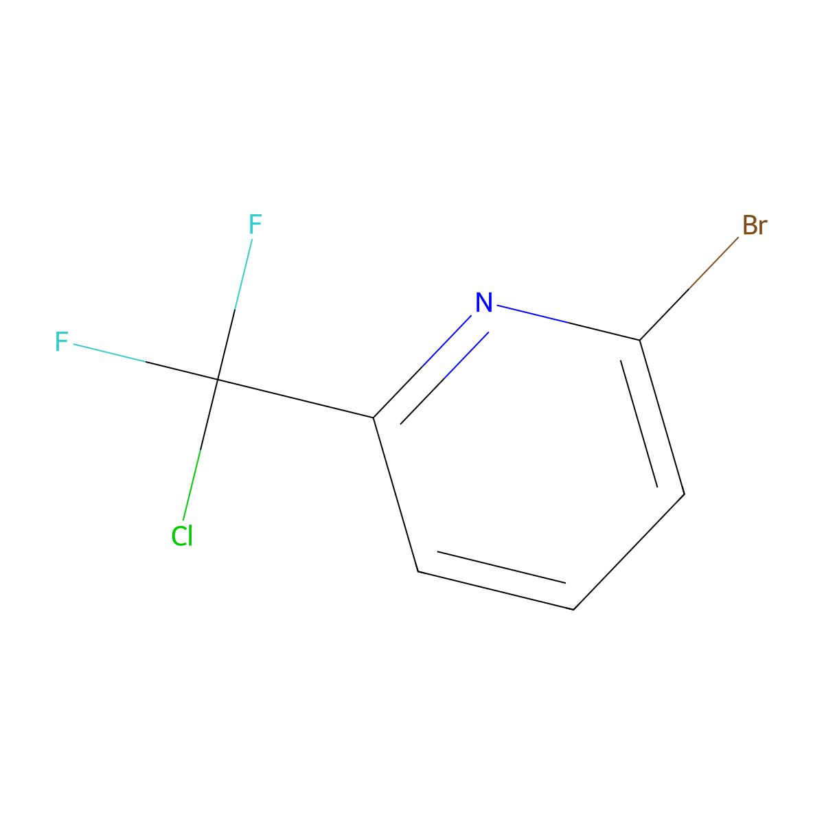 2-Bromo-6-(chlorodifluoromethyl)pyridine molecular structure, CAS 2770359-22-1