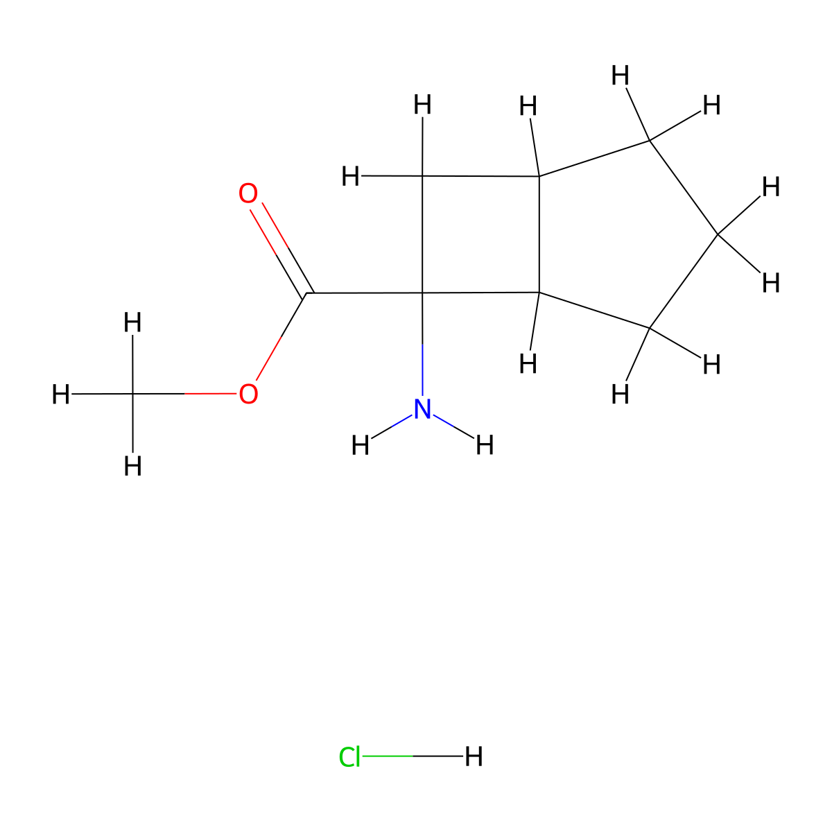 Methyl 6-aminobicyclo[3.2.0]heptane-6-carboxylate hydrochloride molecular structure, CAS 2770359-41-4