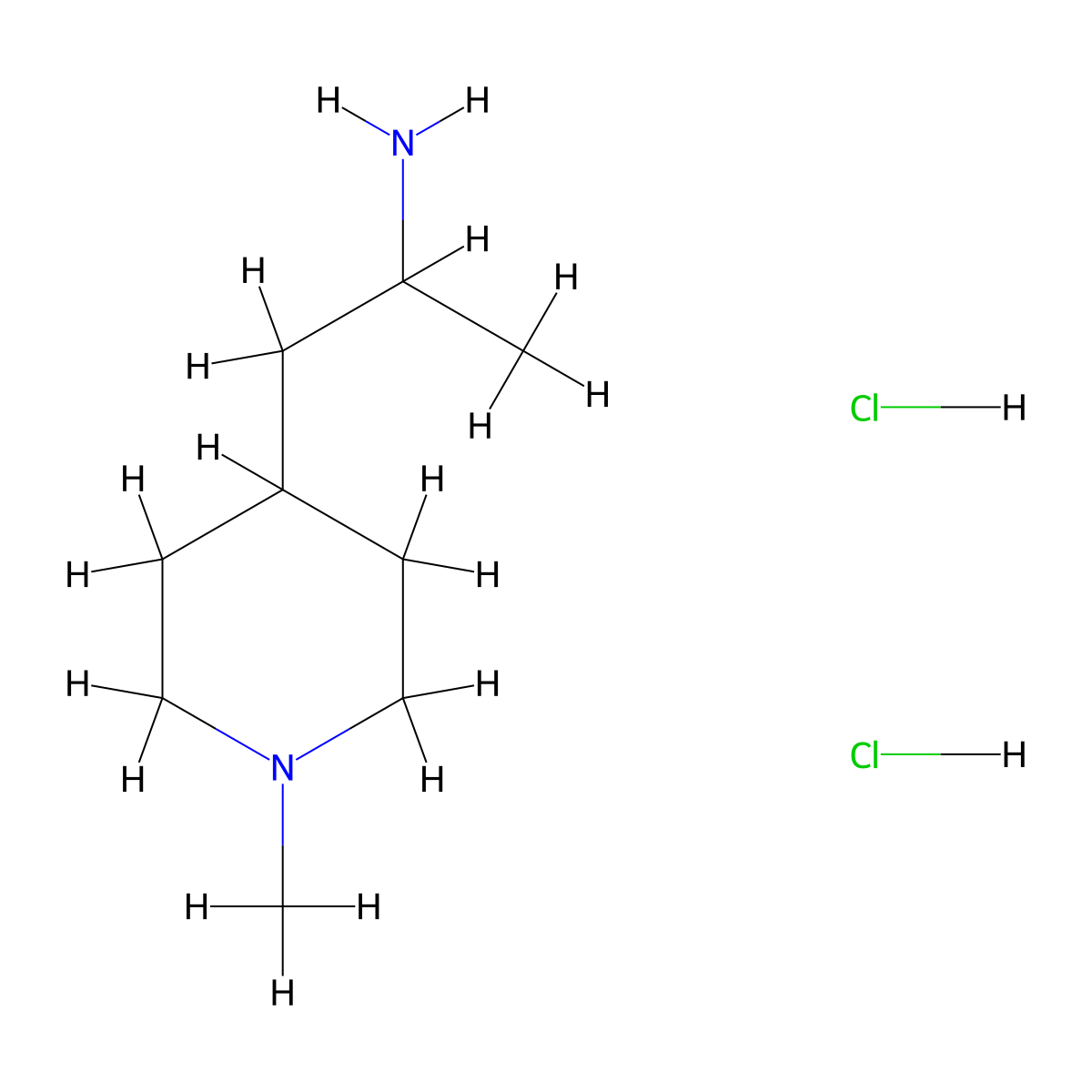 1-(1-Methylpiperidin-4-yl)propan-2-aminedihydrochloride molecular structure, CAS 2770359-57-2