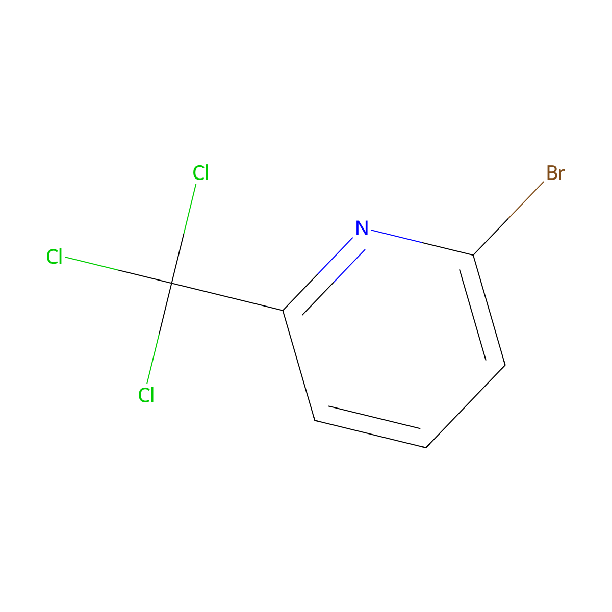 2-Bromo-6-(trichloromethyl)pyridine molecular structure, CAS 2770359-74-3