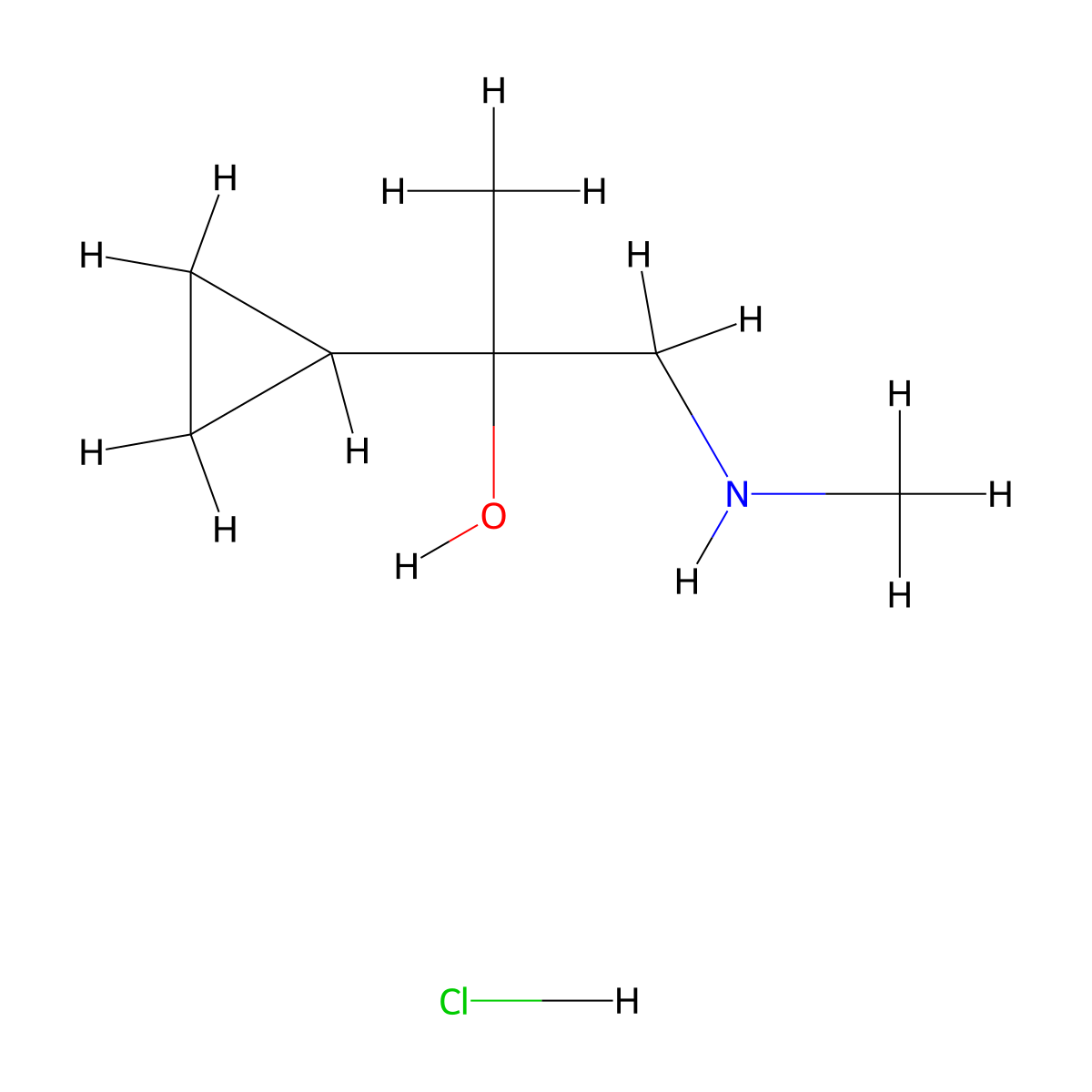 2-Cyclopropyl-1-(methylamino)propan-2-ol hydrochloride molecular structure, CAS 2770359-81-2
