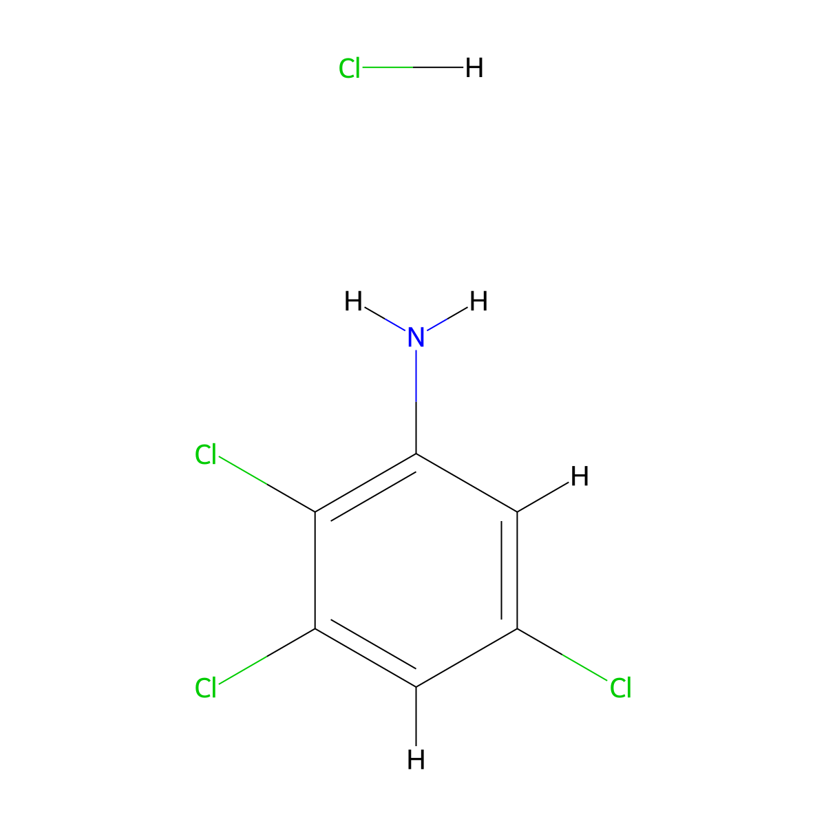 2,3,5-Trichloroaniline hydrochloride molecular structure, CAS 2770360-14-8