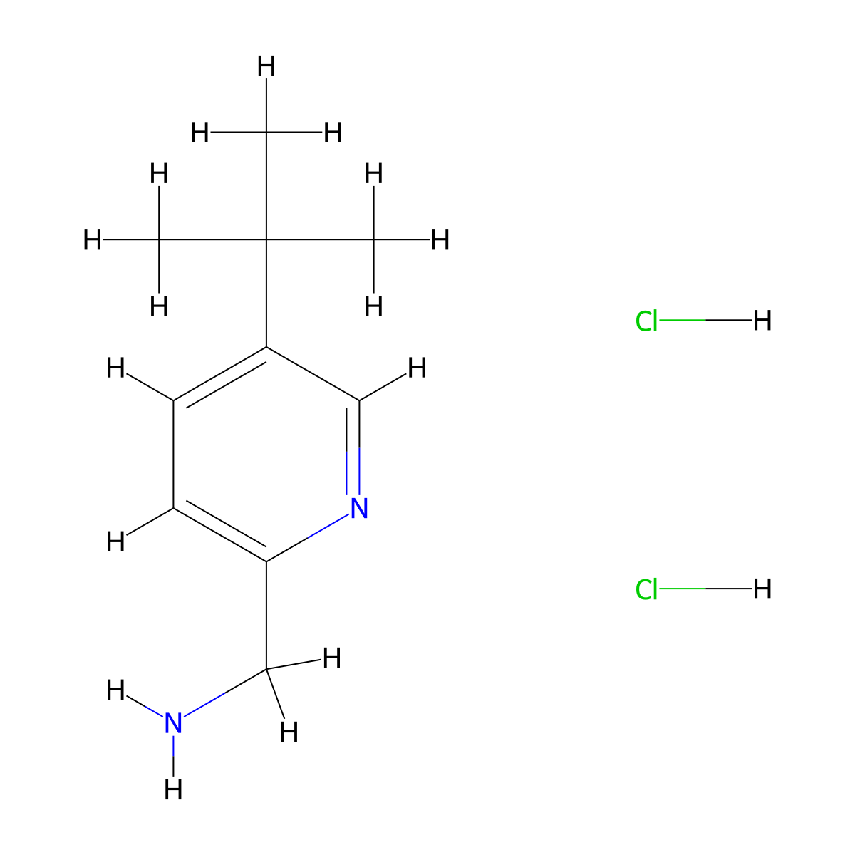 1-(5-Tert-butylpyridin-2-yl)methanaminedihydrochloride molecular structure, CAS 2770368-54-0