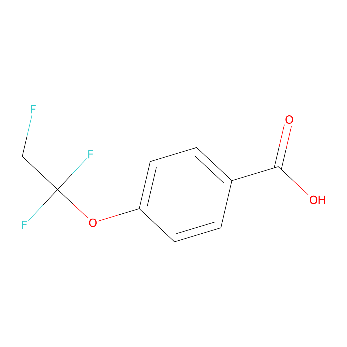 4-(1,1,2-Trifluoroethoxy)benzoic acid molecular structure, CAS 2770368-63-1