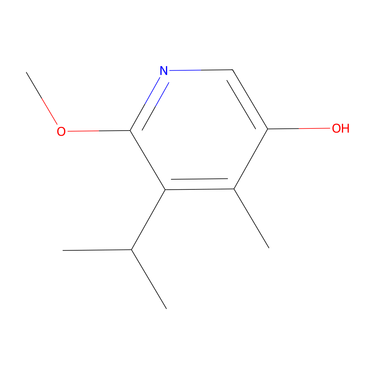 5-Isopropyl-6-methoxy-4-methylpyridin-3-ol molecular structure, CAS 2770407-97-9