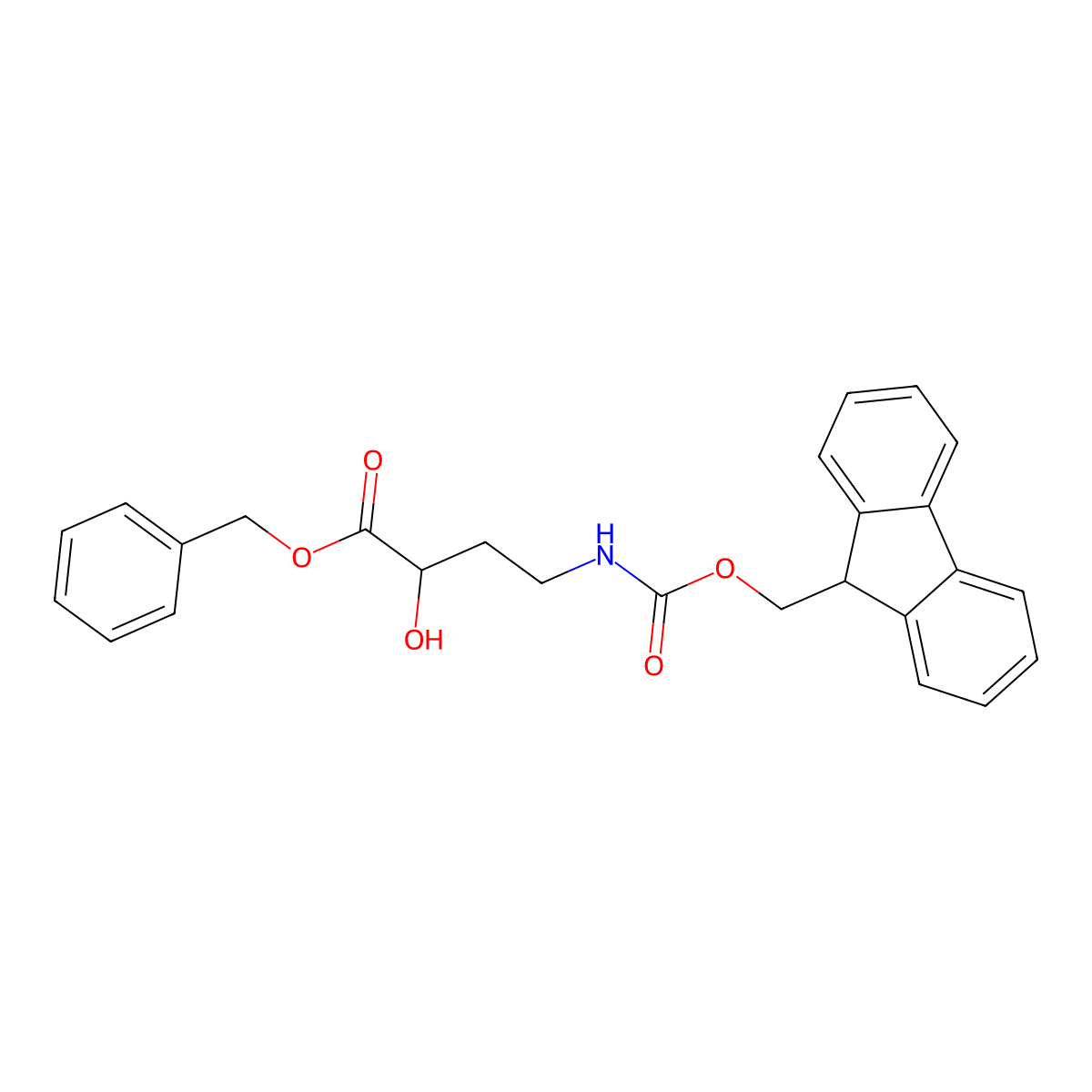 benzyl (2S)-4-({[(9H-fluoren-9-yl)methoxy]carbonyl}amino)-2-hydroxybutanoate molecular structure, CAS 2770451-43-7