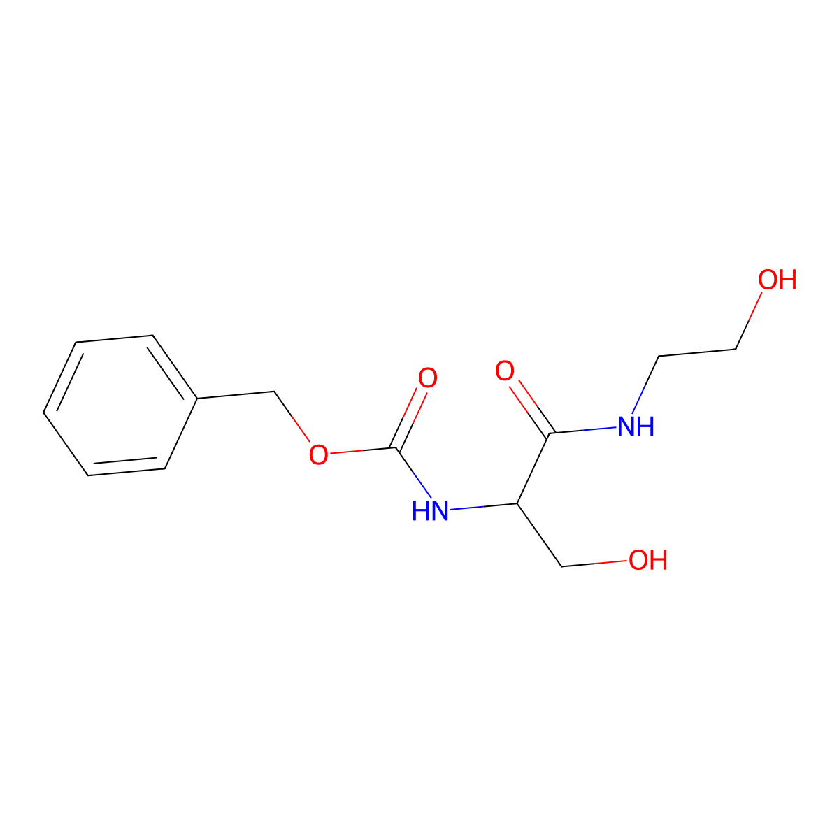 benzyl N-[(1S)-2-hydroxy-1-[(2-hydroxyethyl)carbamoyl]ethyl]carbamate molecular structure, CAS 2770452-94-1
