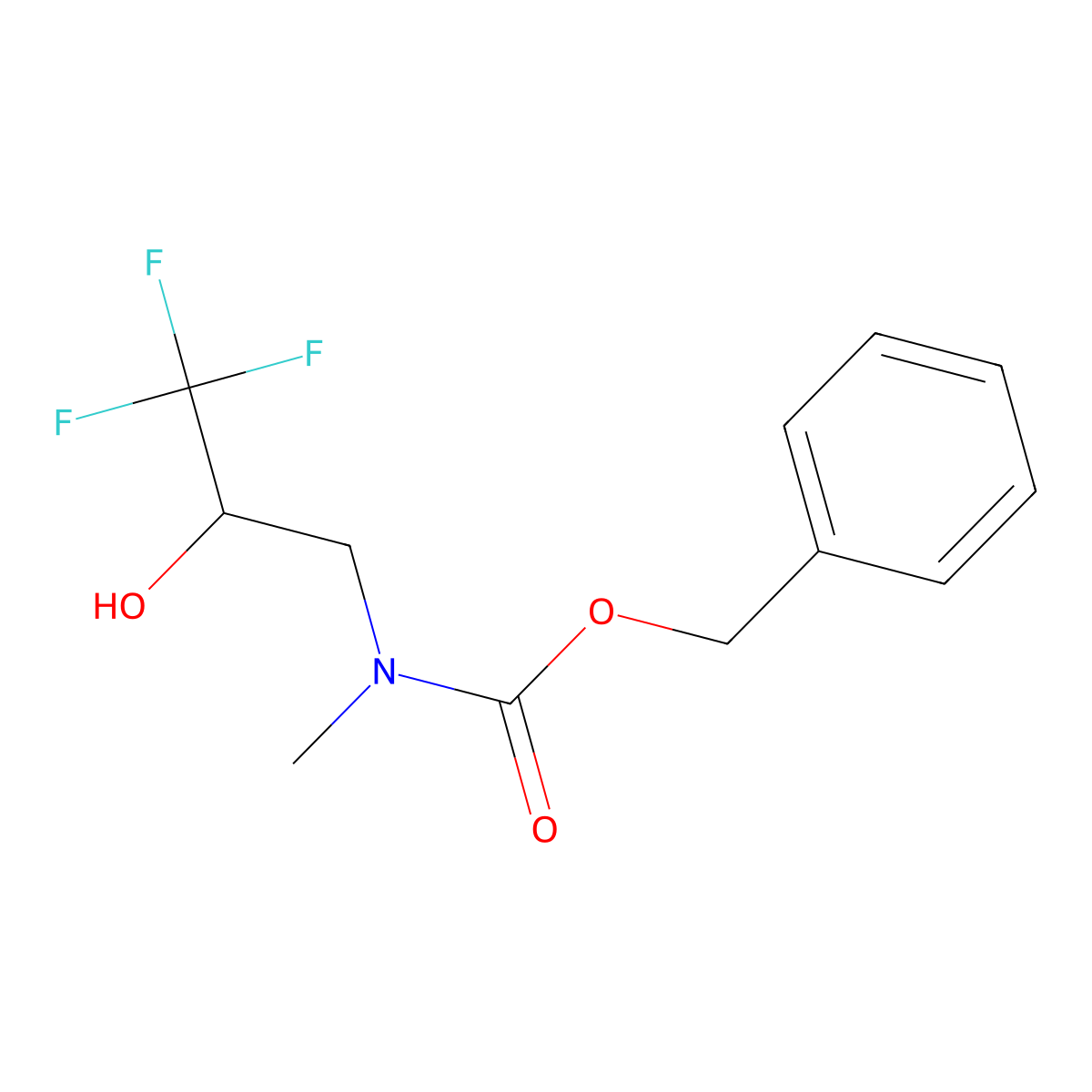 benzyl N-methyl-N-[(2R)-3,3,3-trifluoro-2-hydroxypropyl]carbamate molecular structure, CAS 2770452-97-4