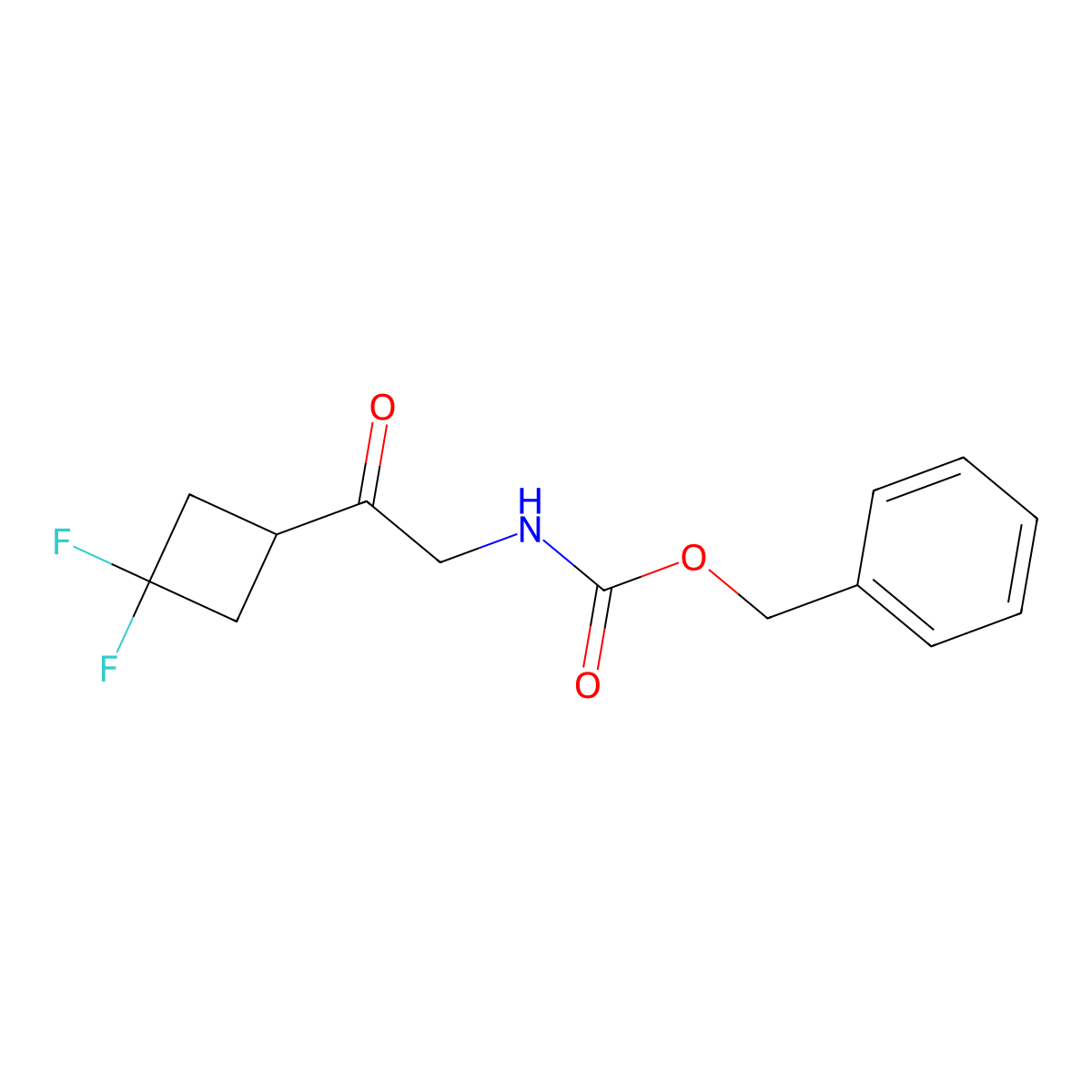 benzyl N-[2-(3,3-difluorocyclobutyl)-2-oxoethyl]carbamate molecular structure, CAS 2770486-89-8