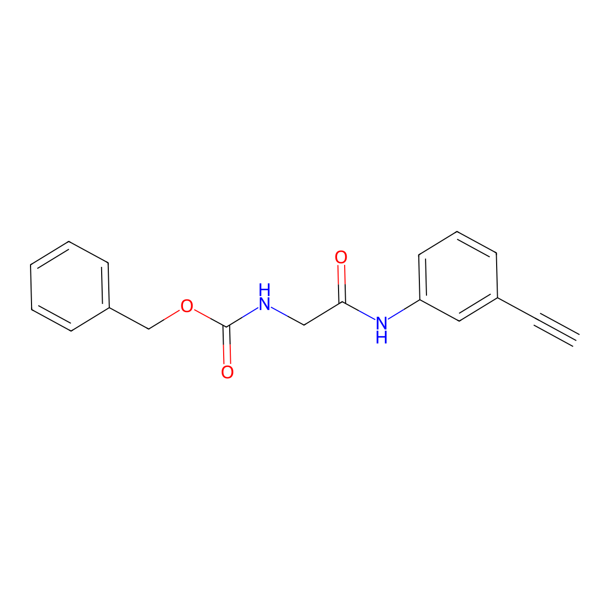 benzyl N-{[(3-ethynylphenyl)carbamoyl]methyl}carbamate molecular structure, CAS 2770486-93-4