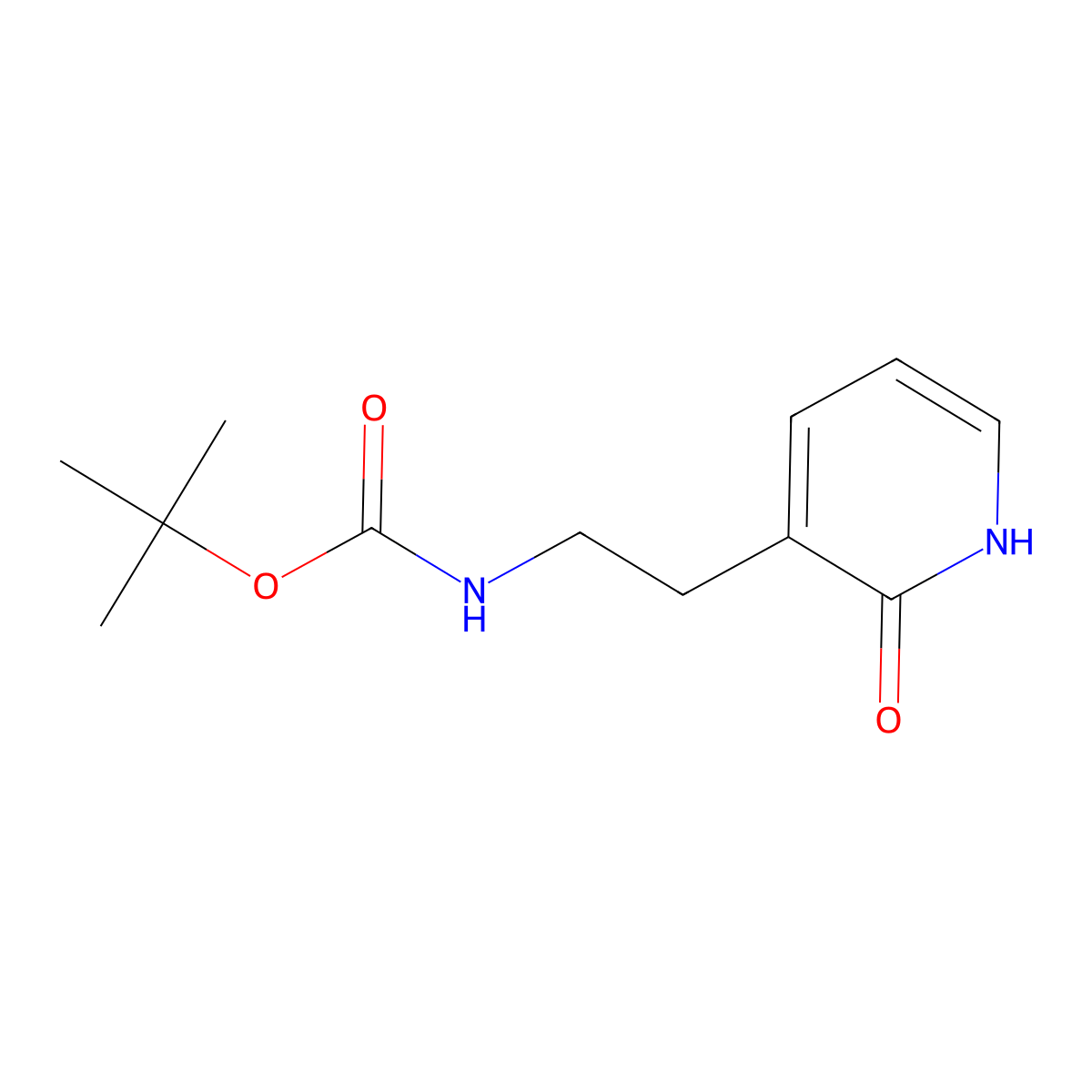 tert-butyl N-[2-(2-hydroxypyridin-3-yl)ethyl]carbamate molecular structure, CAS 2770487-07-3