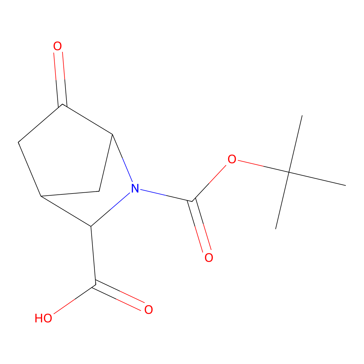 2-[(Tert-butoxy)carbonyl]-6-oxo-2-azabicyclo[2.2.1]heptane-3-carboxylic acid molecular structure, CAS 2770487-12-0
