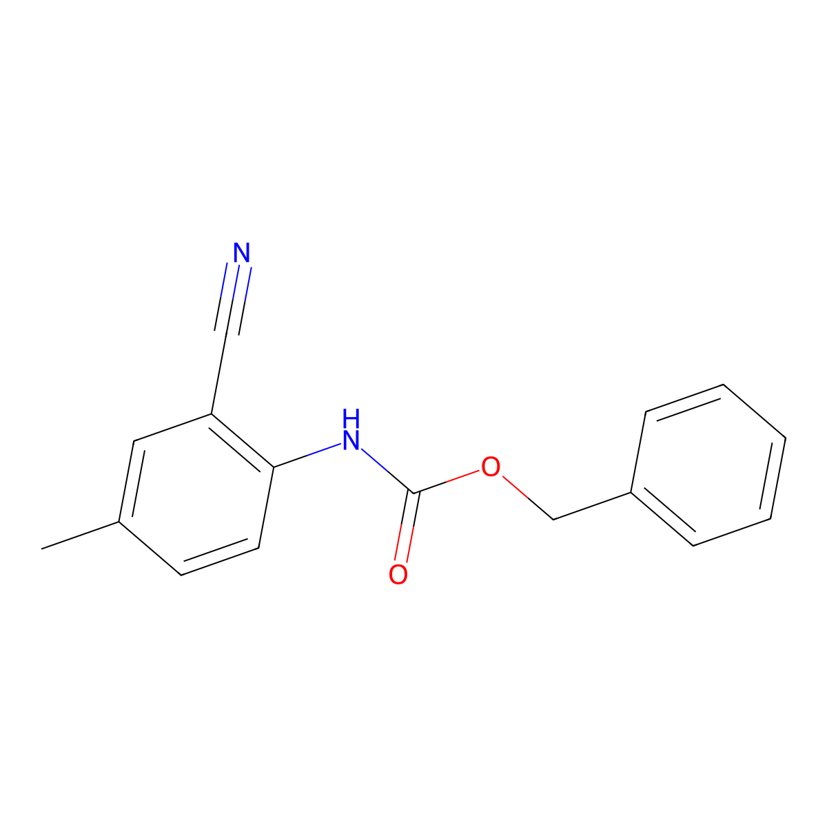 benzyl N-(2-cyano-4-methylphenyl)carbamate molecular structure, CAS 2770487-19-7