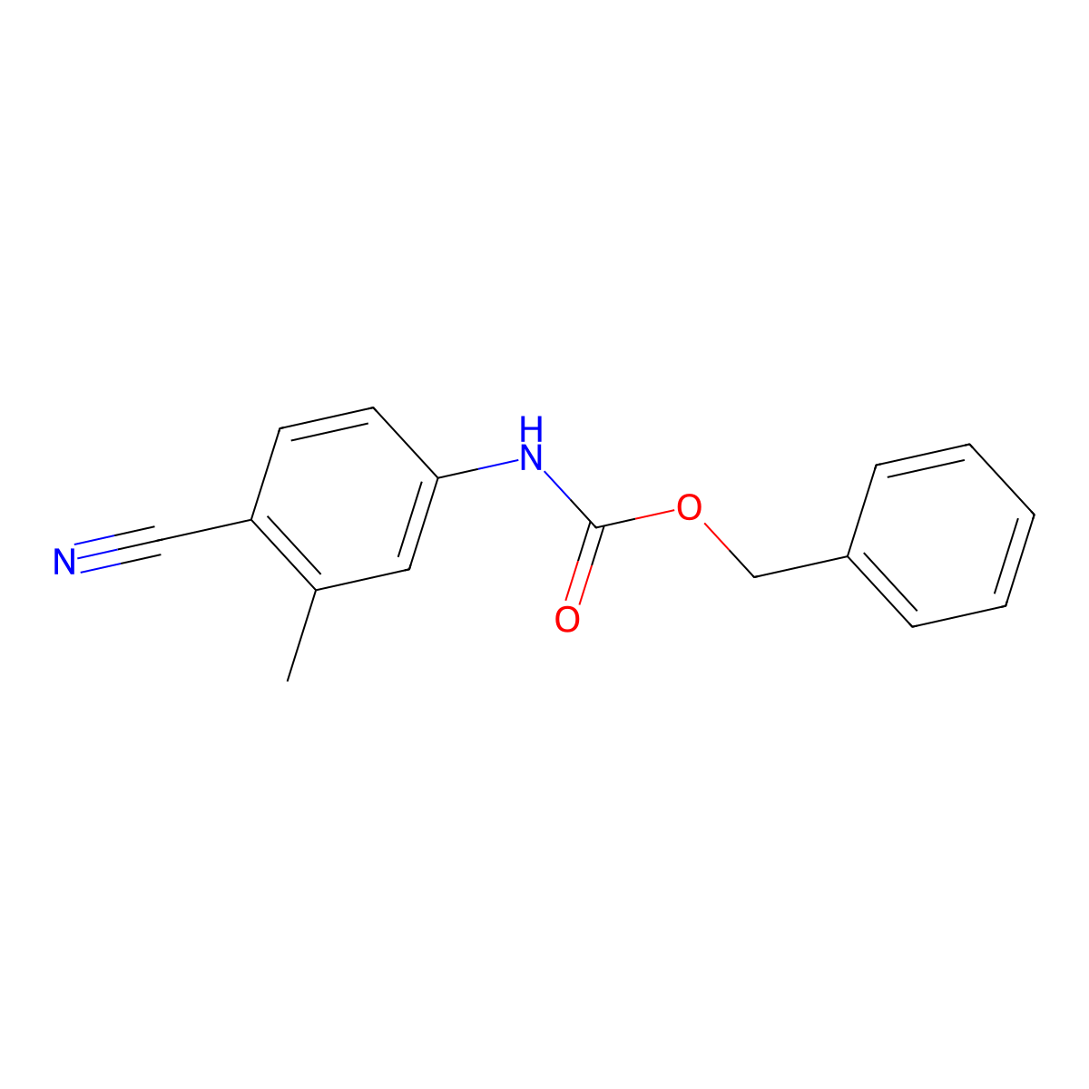 benzyl N-(4-cyano-3-methylphenyl)carbamate molecular structure, CAS 2770487-97-1