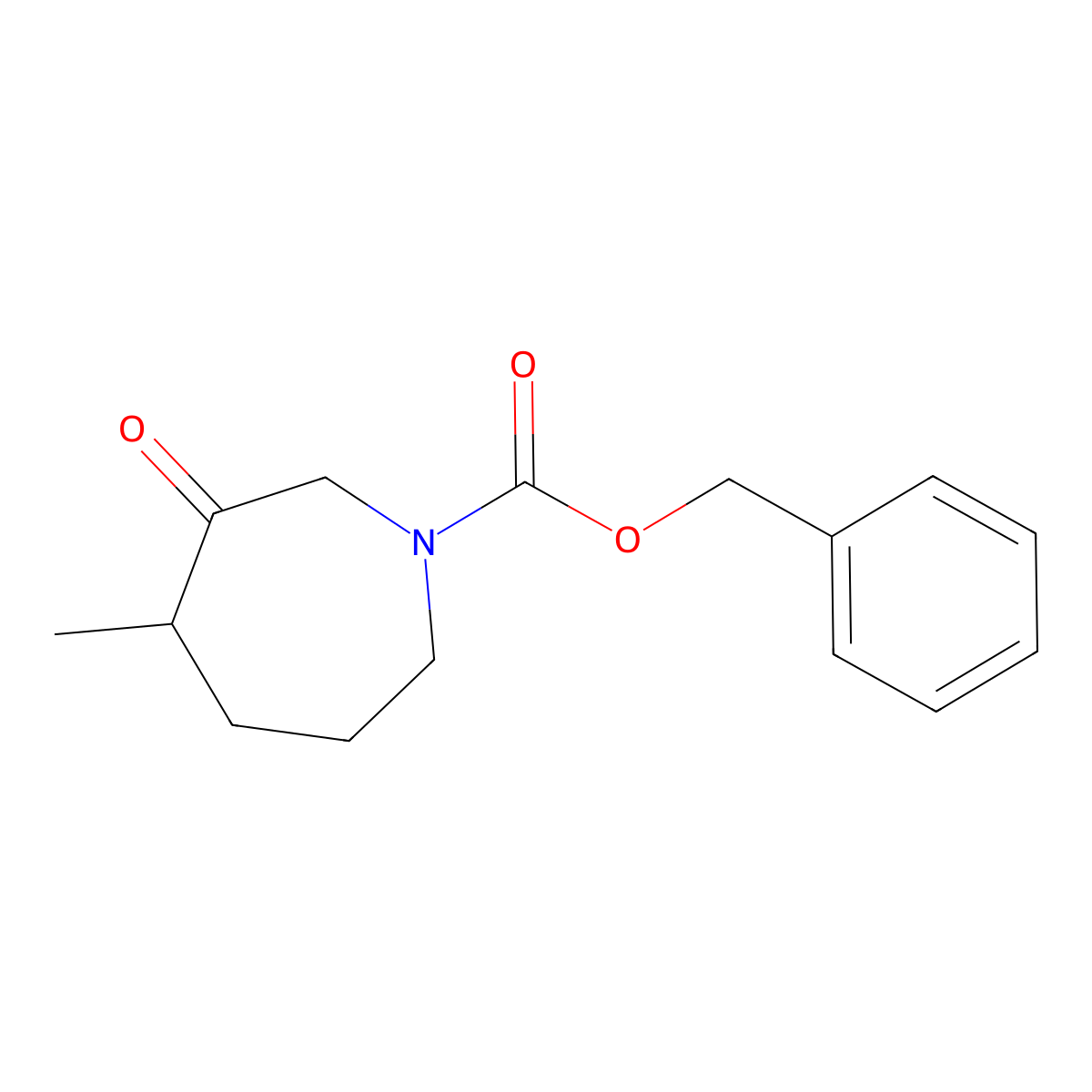 Benzyl 4-methyl-3-oxoazepane-1-carboxylate molecular structure, CAS 2770488-05-4