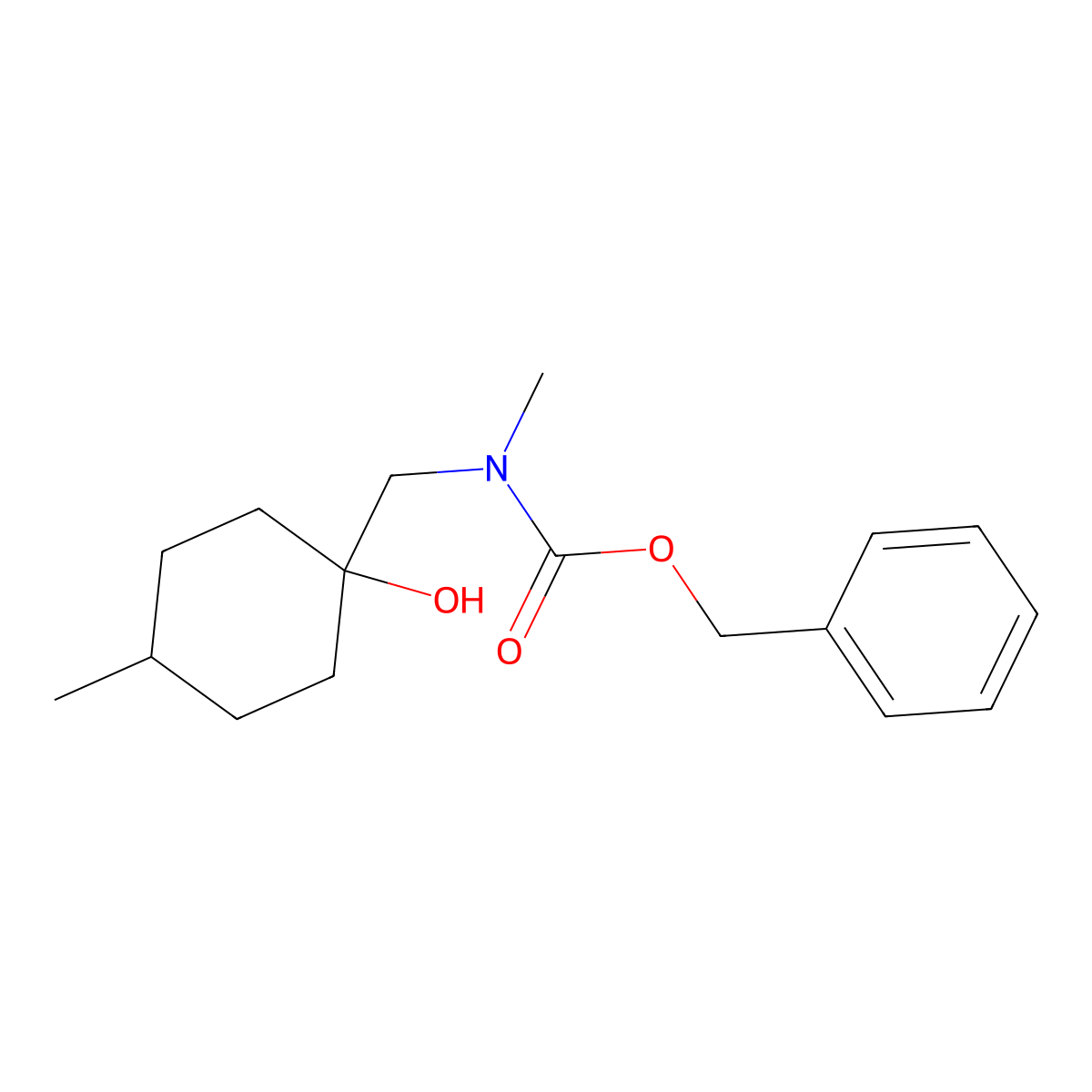 benzyl N-[(1-hydroxy-4-methylcyclohexyl)methyl]-N-methylcarbamate molecular structure, CAS 2770494-24-9
