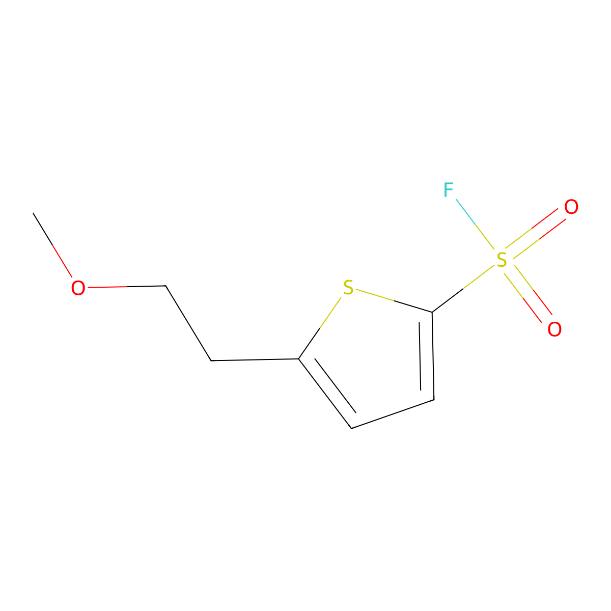 5-(2-Methoxyethyl)thiophene-2-sulfonyl fluoride molecular structure, CAS 2770494-60-3