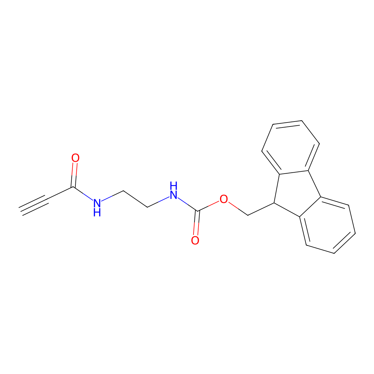 (9H-fluoren-9-yl)methyl N-[2-(prop-2-ynamido)ethyl]carbamate molecular structure, CAS 2770494-69-2