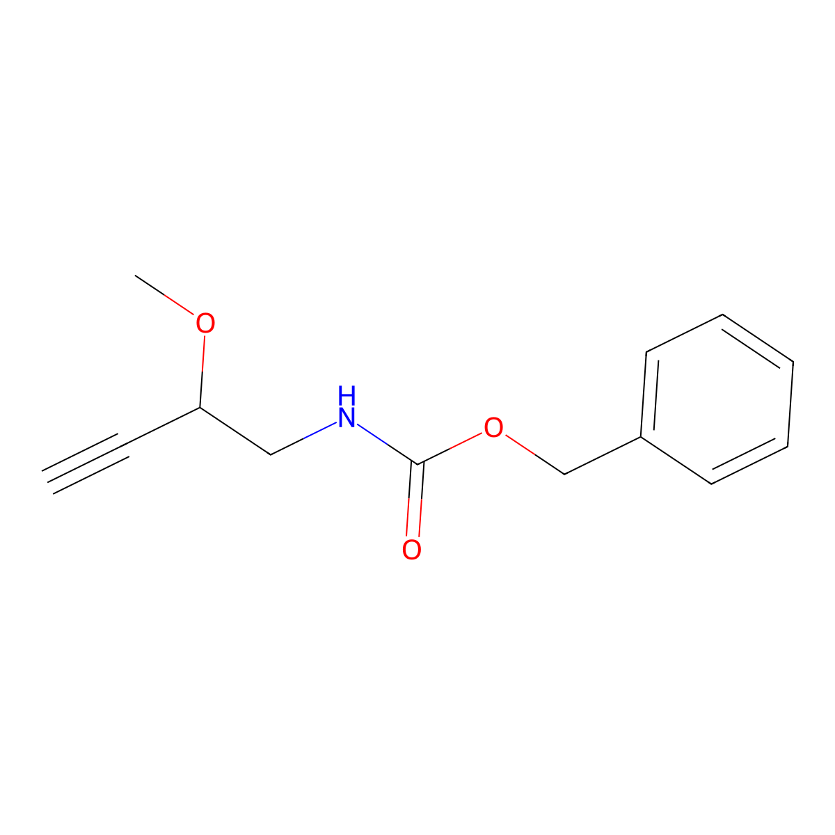 benzyl N-(2-methoxybut-3-yn-1-yl)carbamate molecular structure, CAS 2770498-18-3